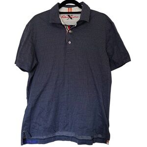 Robert Graham navy blue and white pole size large.